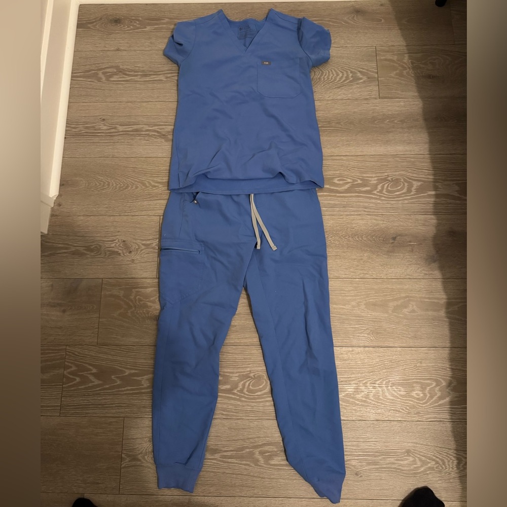 Figs Blue Scrub Set